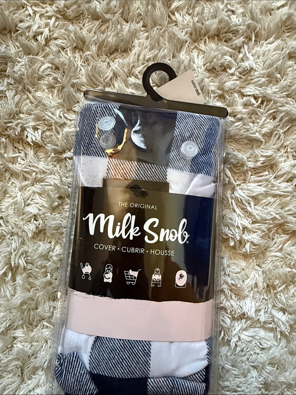 Milk Snob Navy & White Nursing Cover